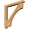 Ekena Millwork Westlake Arts and Crafts Rough Sawn Bracket w/ Offset Brace, Western Red Cedar, 6"W x 46"D x 46"H BKT0604X46X46WTL03RWR - alternate 1
